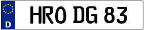 Trailer License Plate